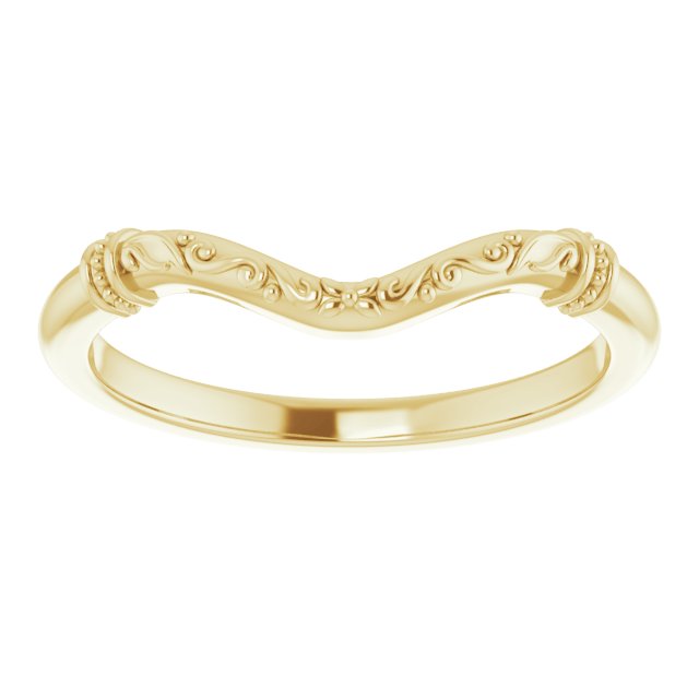14K Band for Heart Ring