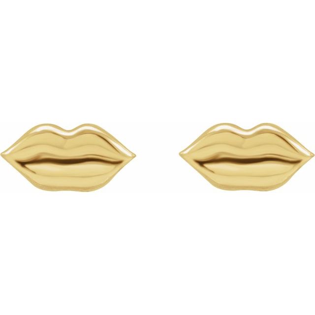 14K Lip Earrings