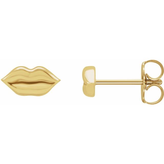 14K Lip Earrings