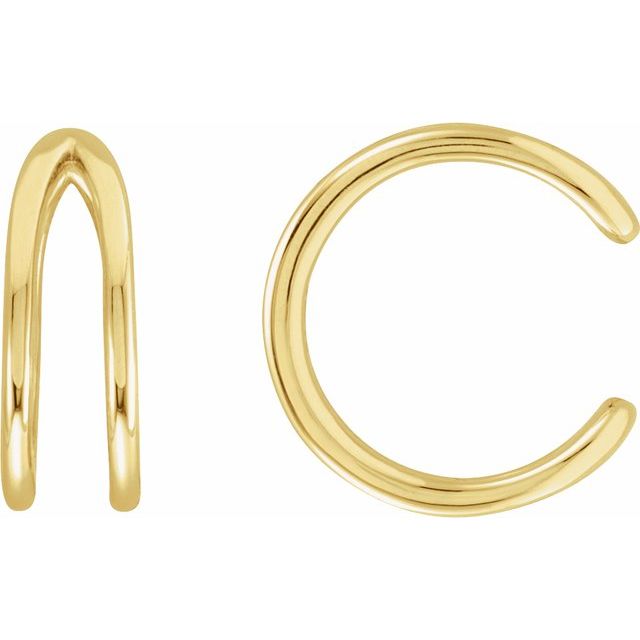 14K Negative Space Ear Cuff
