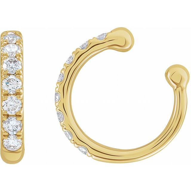 14K 1/6 CTW Natural Diamond Ear Cuff