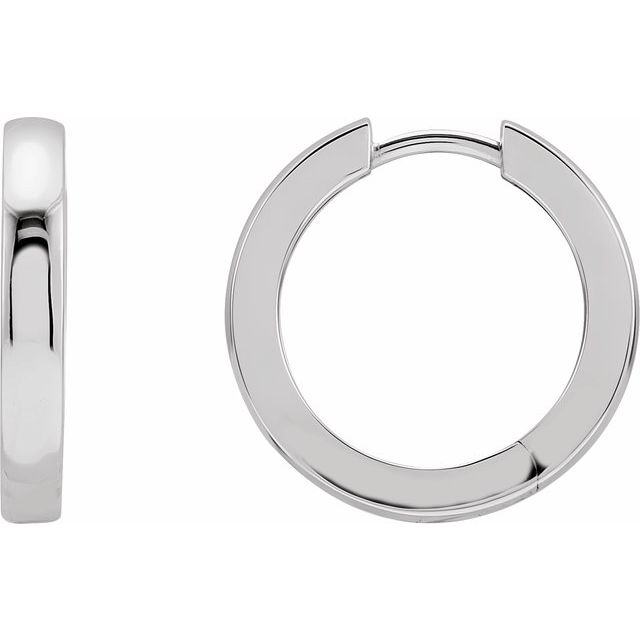 Sterling Silver Hinged Hoop Earring2
