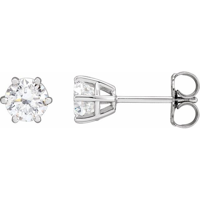 14K 1 CTW Lab-Grown Diamond Earrings