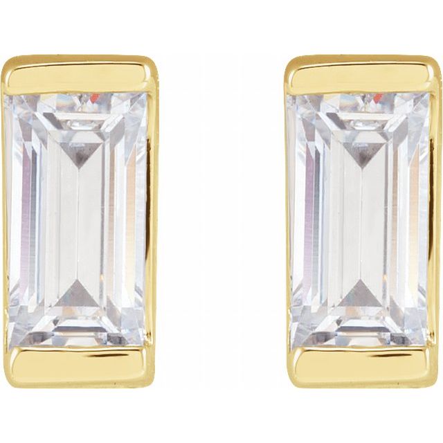 14K 3/8 CTW Lab-Grown Diamond Earrings