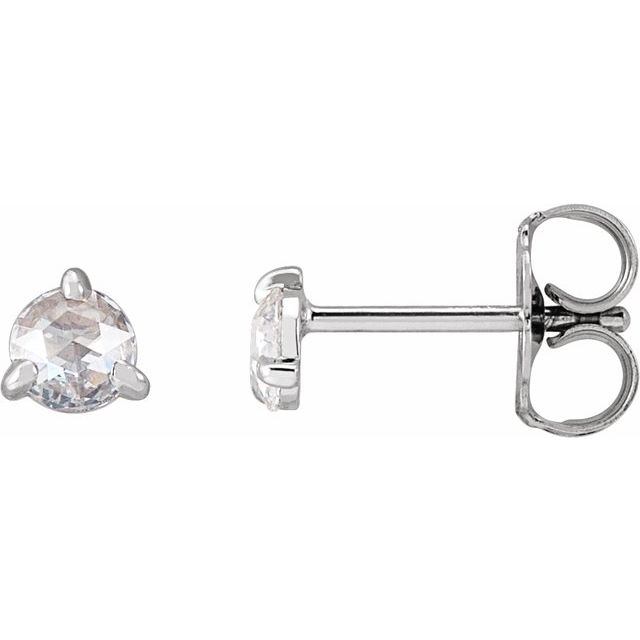 14K 1/5 CTW -Cut Natural Diamond Stud Earrings