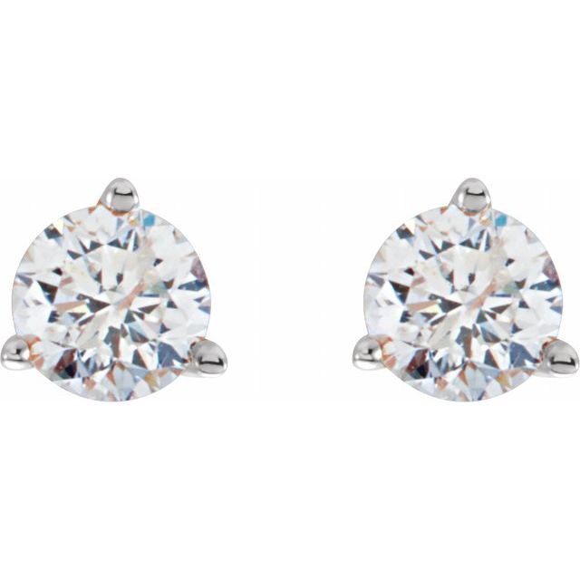 14K 1 CTW Natural Diamond Stud Earrings