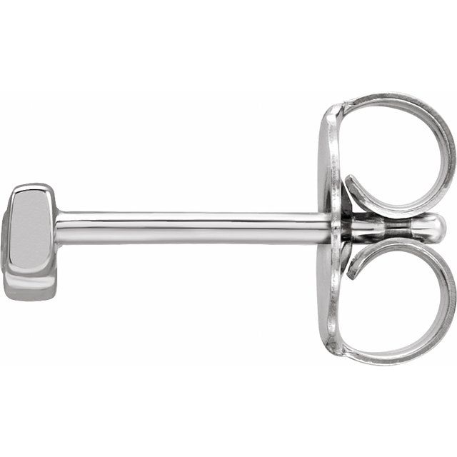 Sterling Silver Shotgun Single Earring