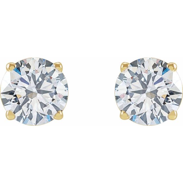 14K 2 CTW Lab-Grown Diamond Stud Earrings