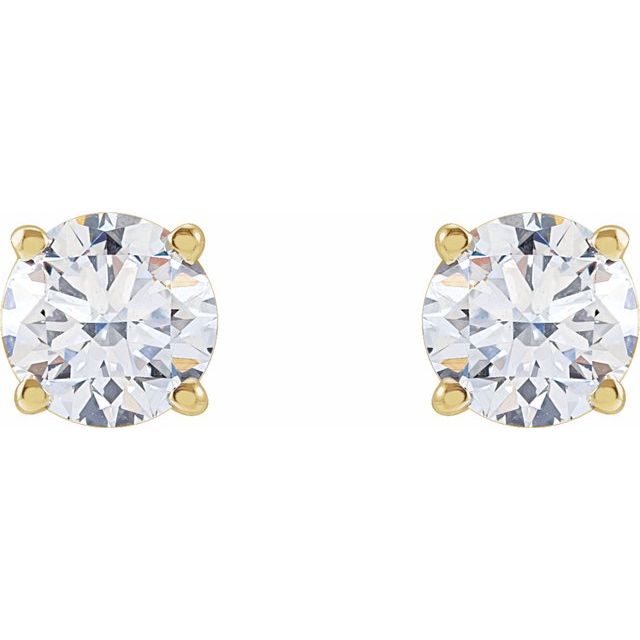 14K 1 1/4 CTW Lab-Grown Diamond Stud Earrings