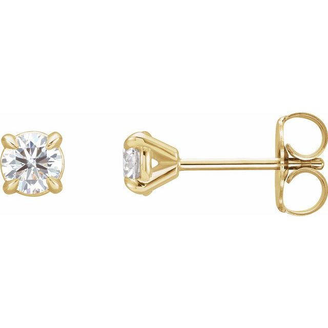 14K 1/3 CTW Natural Diamond Cocktail-Style Earrings