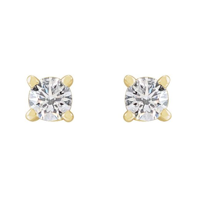 14K 1/8 CTW Lab-Grown Diamond Stud Earrings