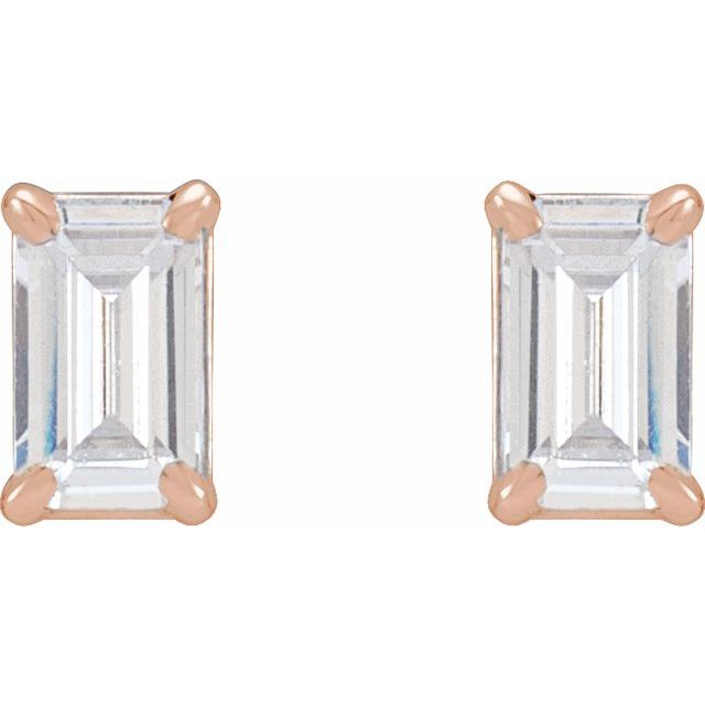 14K 3/4 CTW Lab-Grown Diamond Earrings