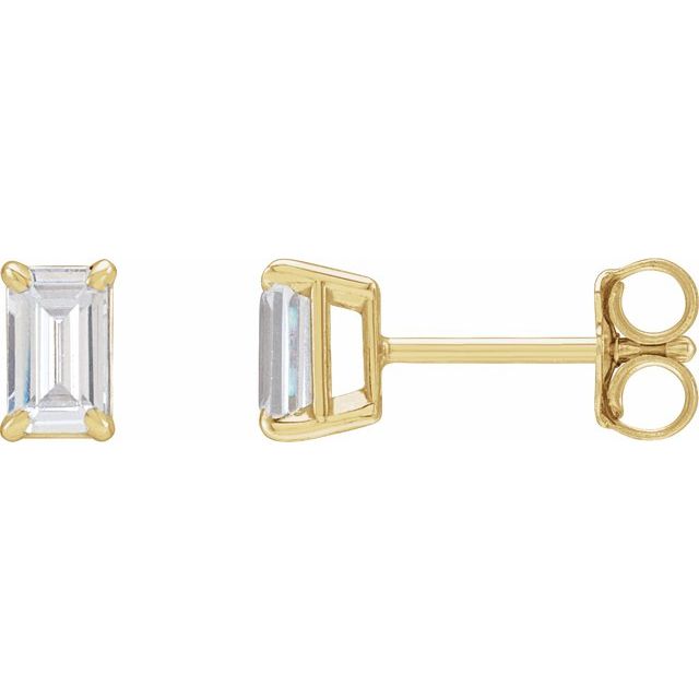 14K 3/4 CTW Lab-Grown Diamond Earrings