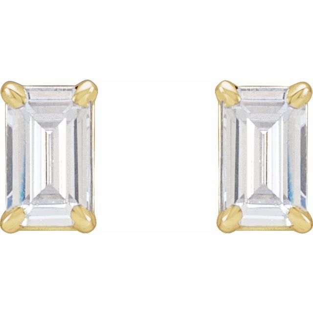 14K 3/4 CTW Lab-Grown Diamond Earrings