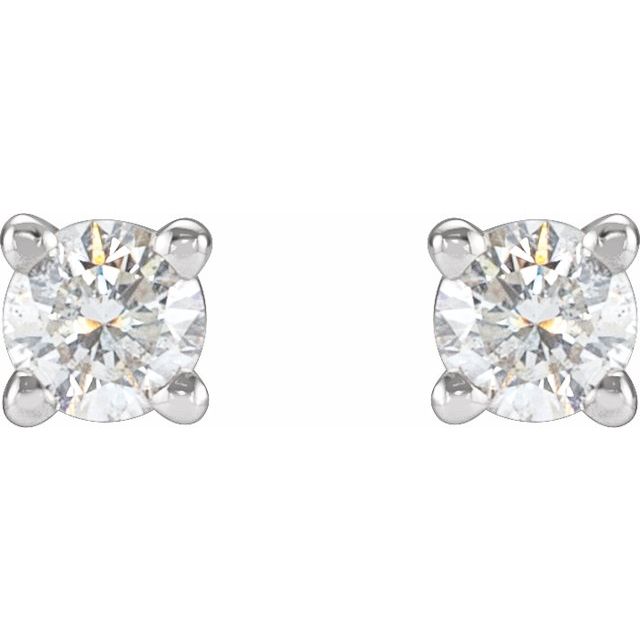 14K 1/4 CTW Natural Diamond Stud Earrings