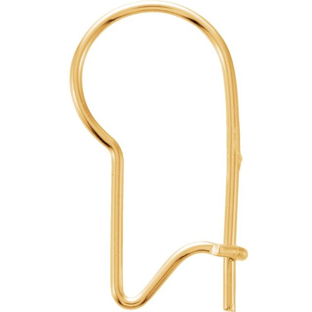 14K Kidney Ear Wire