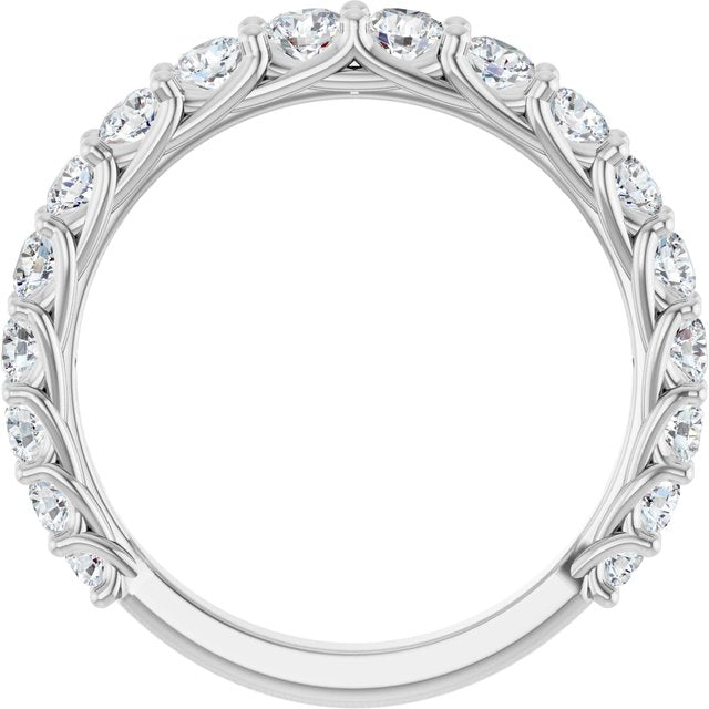 14K White 1 CTW Lab-Grown Diamond Matching Band