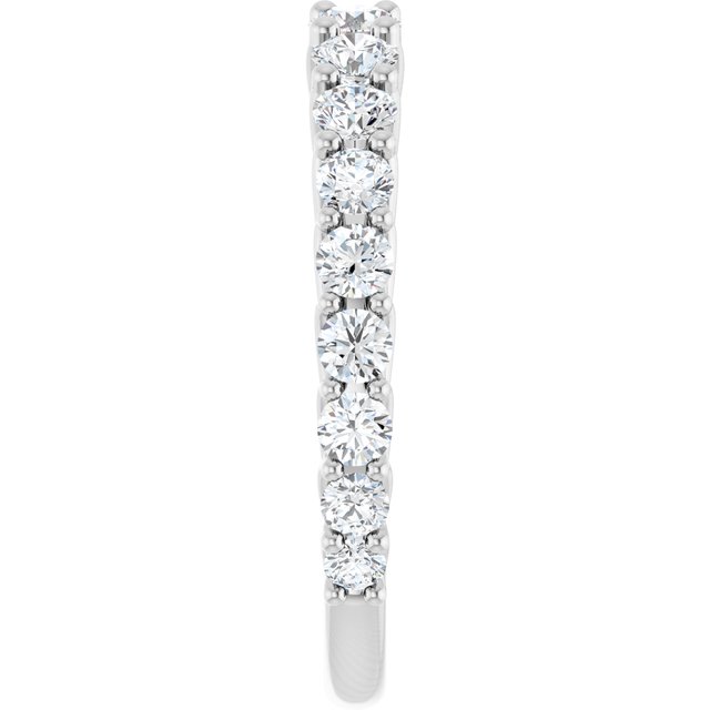 14K White 1 CTW Lab-Grown Diamond Matching Band