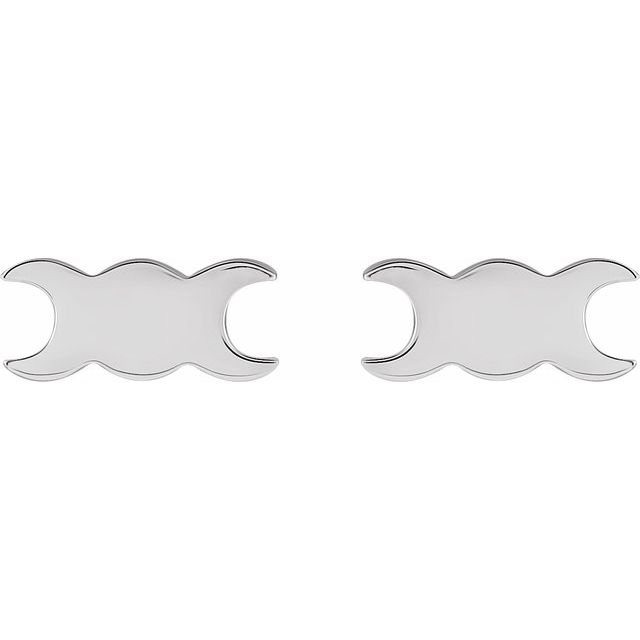 14K Petite Triple Goddess Earrings