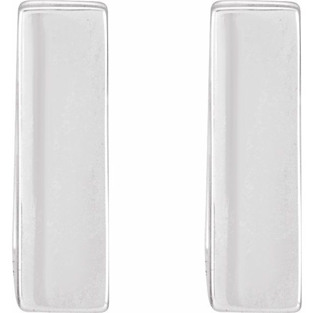 14K Square Hinged Huggie Hoop Earrings