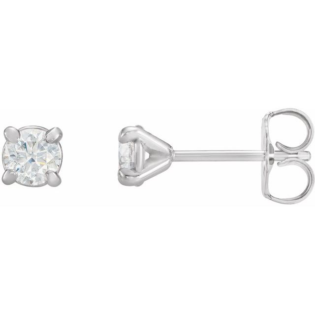 14K 3/8 CTW Natural Diamond Cocktail-Style Earrings