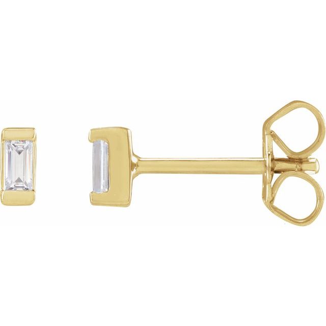 14K .08 CTW Lab-Grown Diamond Earrings