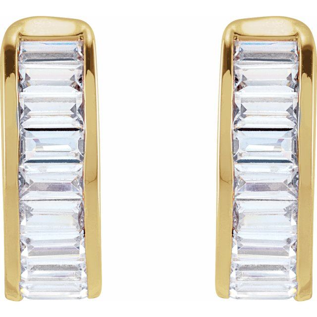 14K 3/4 CTW Lab-Grown Diamond Ear Cuff