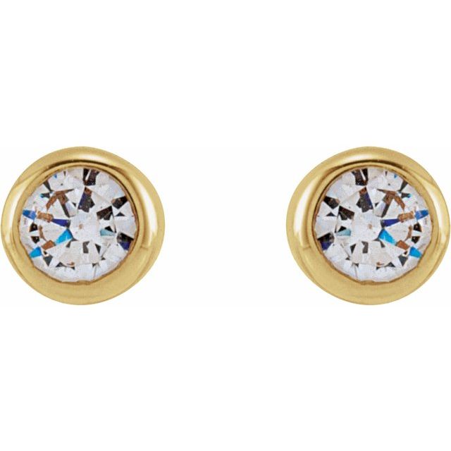 14K Round 1/6 CTW Lab-Grown Diamond Earrings