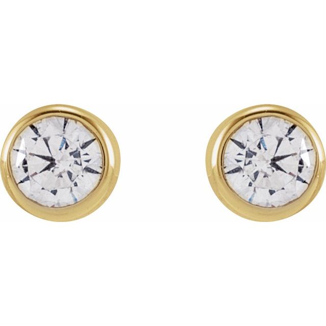 14K Round 1/5 CTW Lab-Grown Diamond Earrings