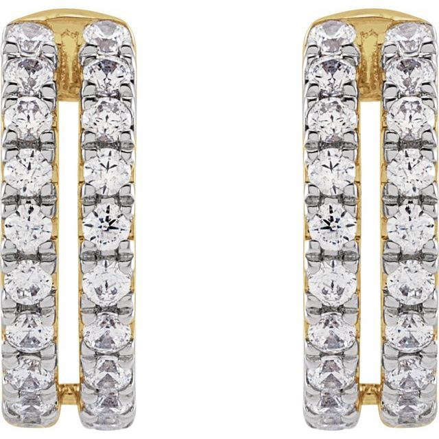 14K 1/2 CTW Lab-Grown Diamond Ear Cuff