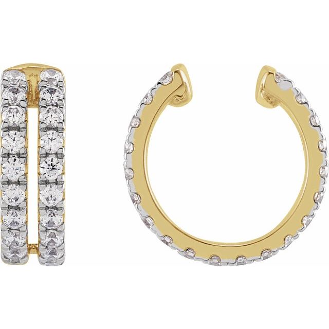 14K 1/2 CTW Lab-Grown Diamond Ear Cuff