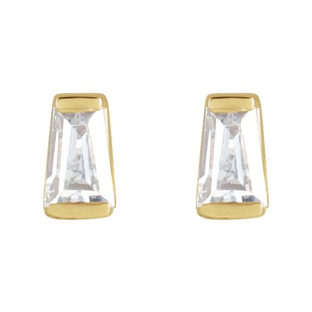 14K 1/8 CTW Lab-Grown Diamond Channel-Set Earrings