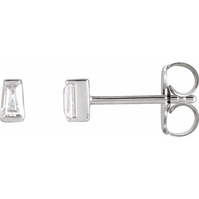14K 1/8 CTW Lab-Grown Diamond Channel-Set Earrings