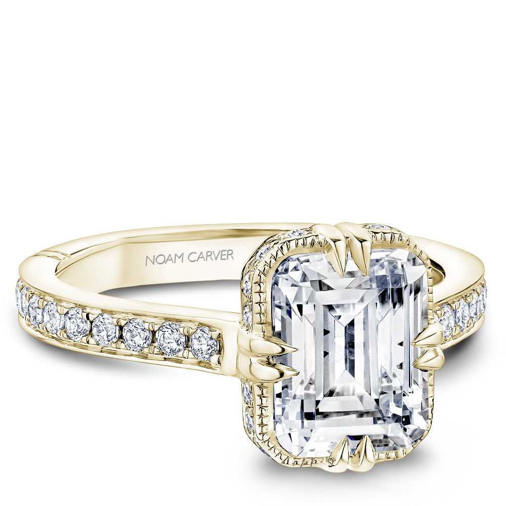 Noam Carver Engagement Ring NCAW-03 in 14K Yellow Gold
