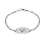 Curb Link Medical Bracelet - Silver