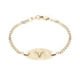 Curb Link Medical Bracelet - Gold