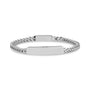 Slim Franco Link Cremation Id Bracelet (4Mm) - Silver