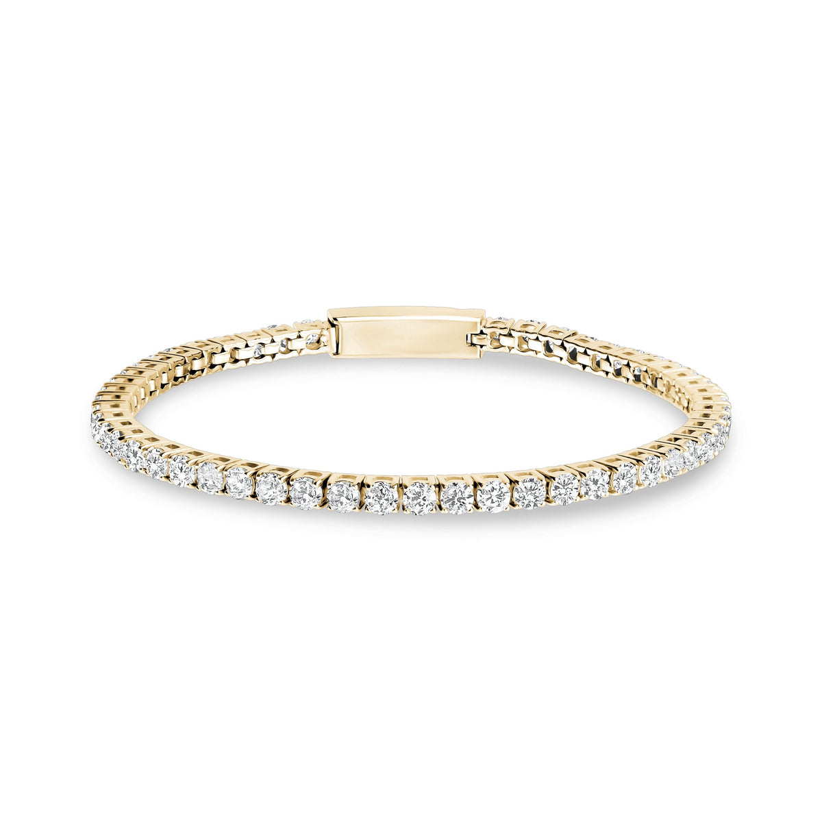 Tennis Bracelet Click-In Clasp (3Mm) - Gold & White