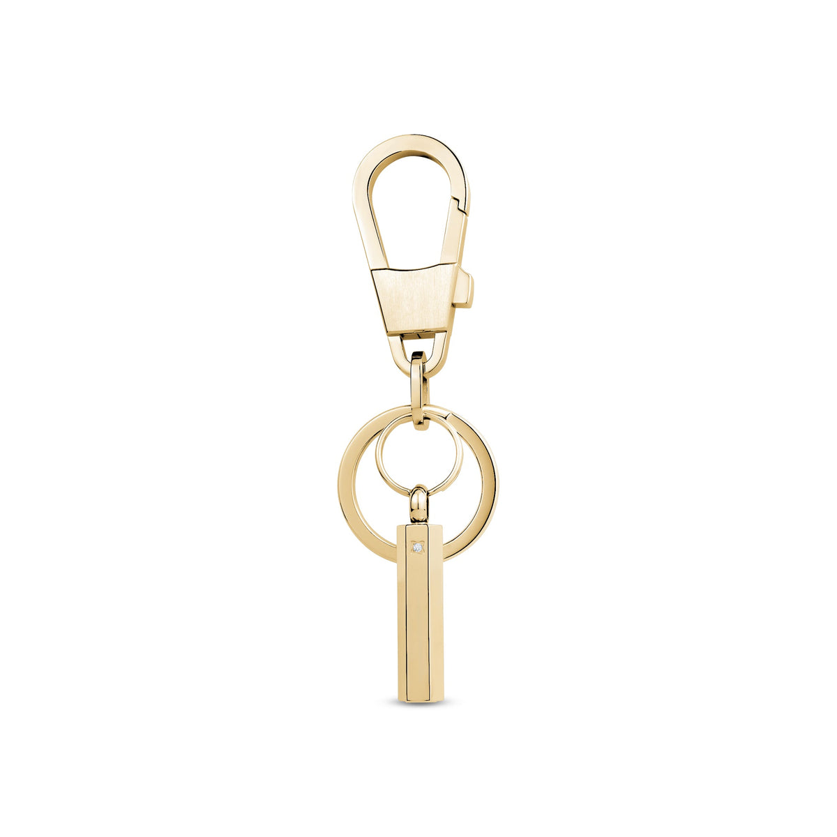 Reversible Cremation Keychain - Gold