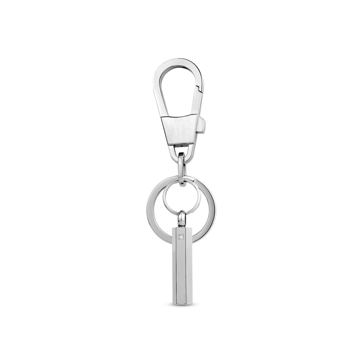 Reversible Cremation Keychain - Silver