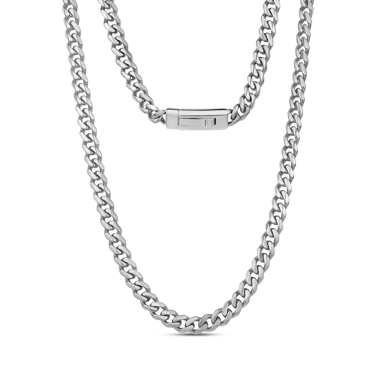 Cuban Link Chain (7Mm) - Silver
