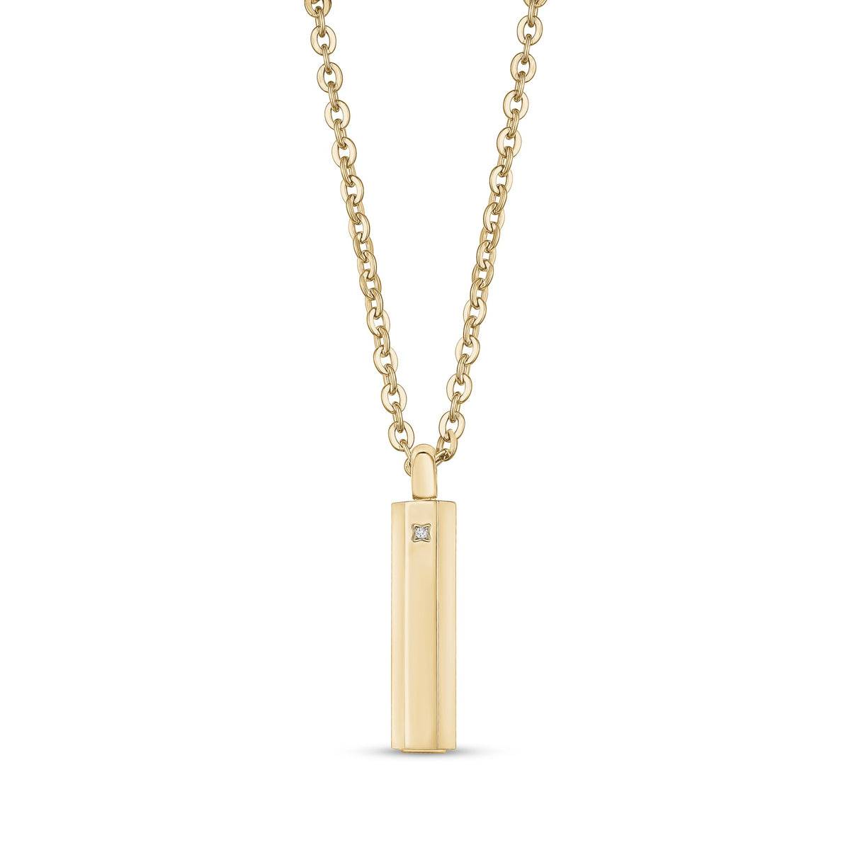 Reversible Cremation Pendant - Gold