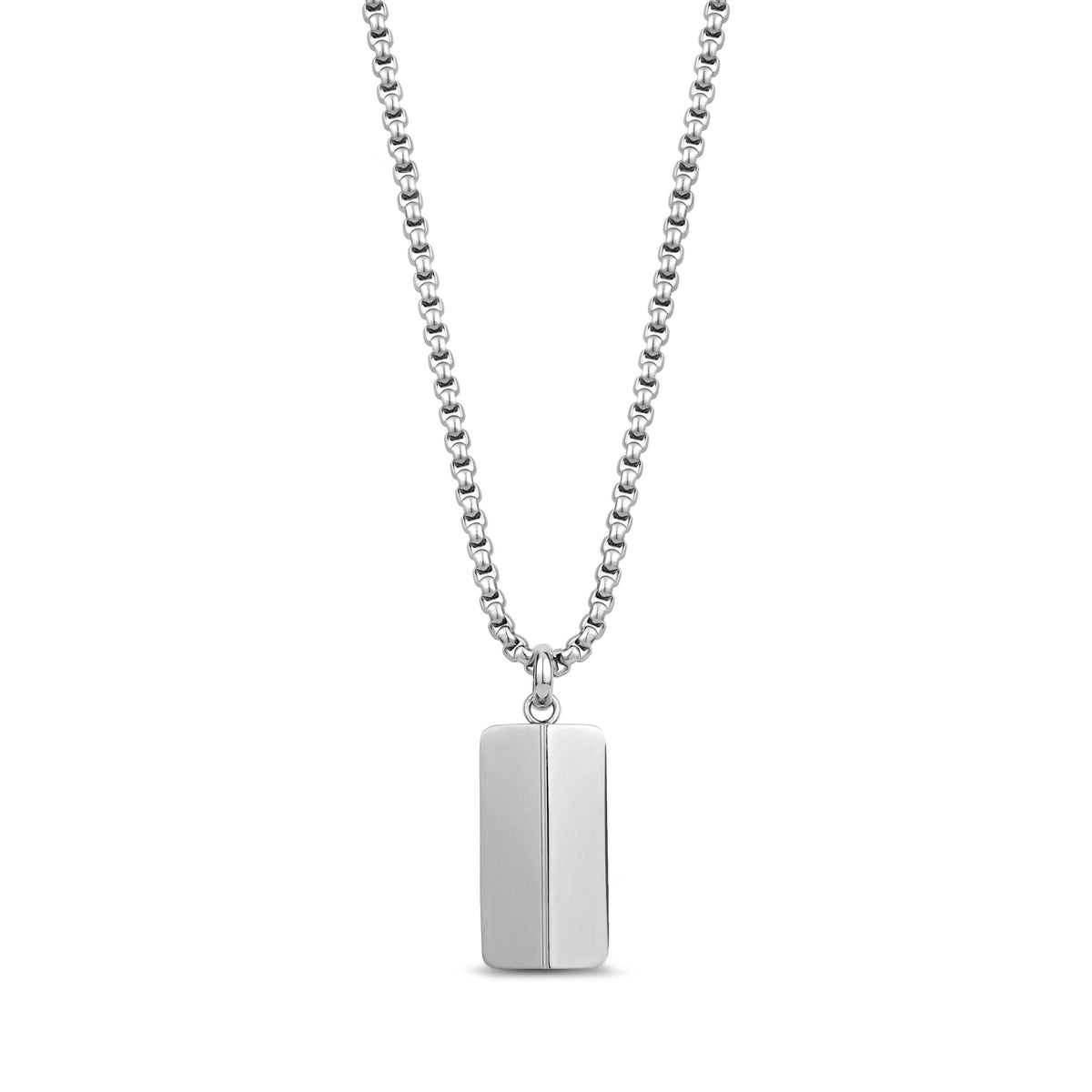 Double Cremation Pendant - Silver