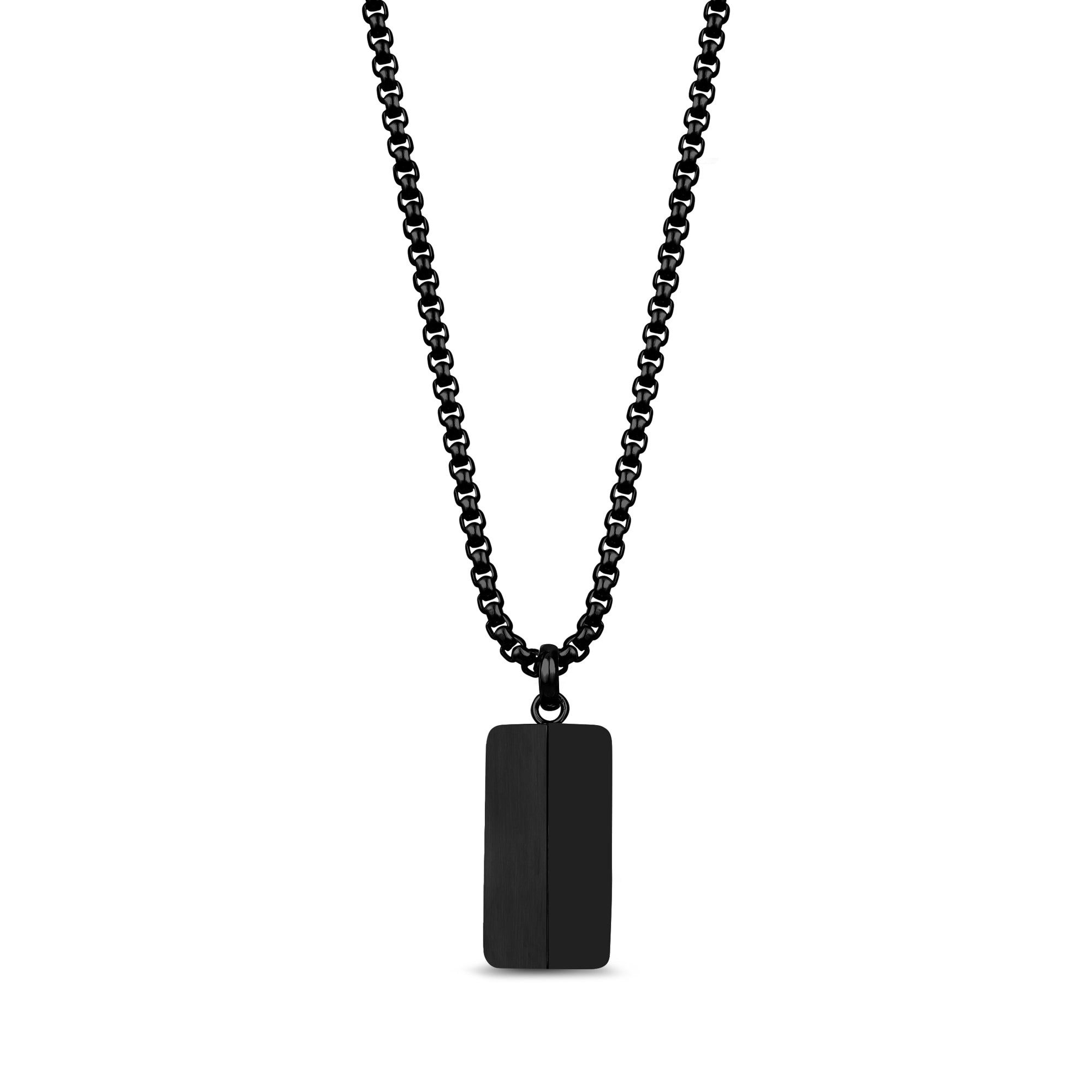 Double Cremation Pendant - Black