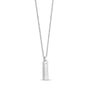 C.Z. Set Cremation Pendant - Silver