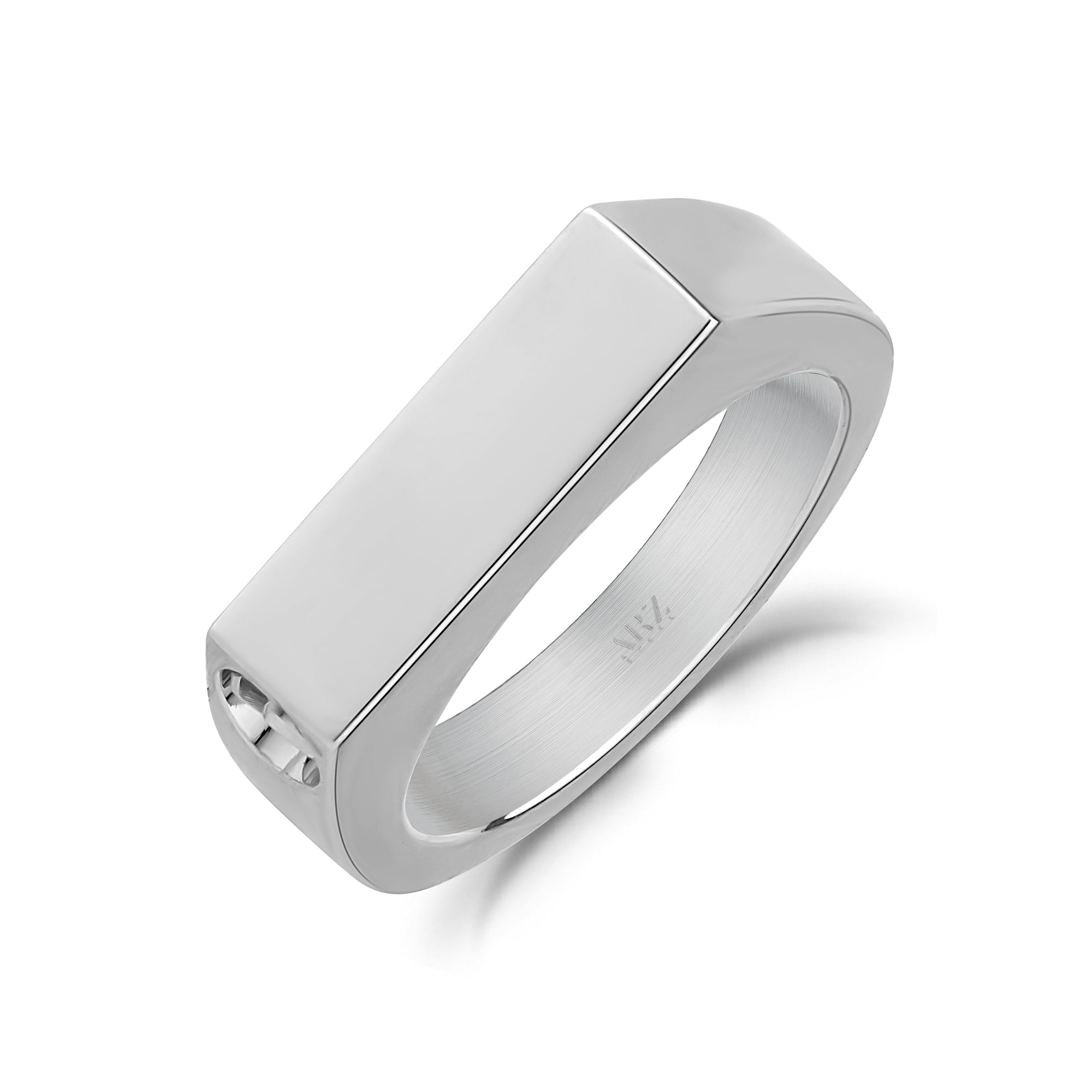 Signet Cremation Ring - Silver