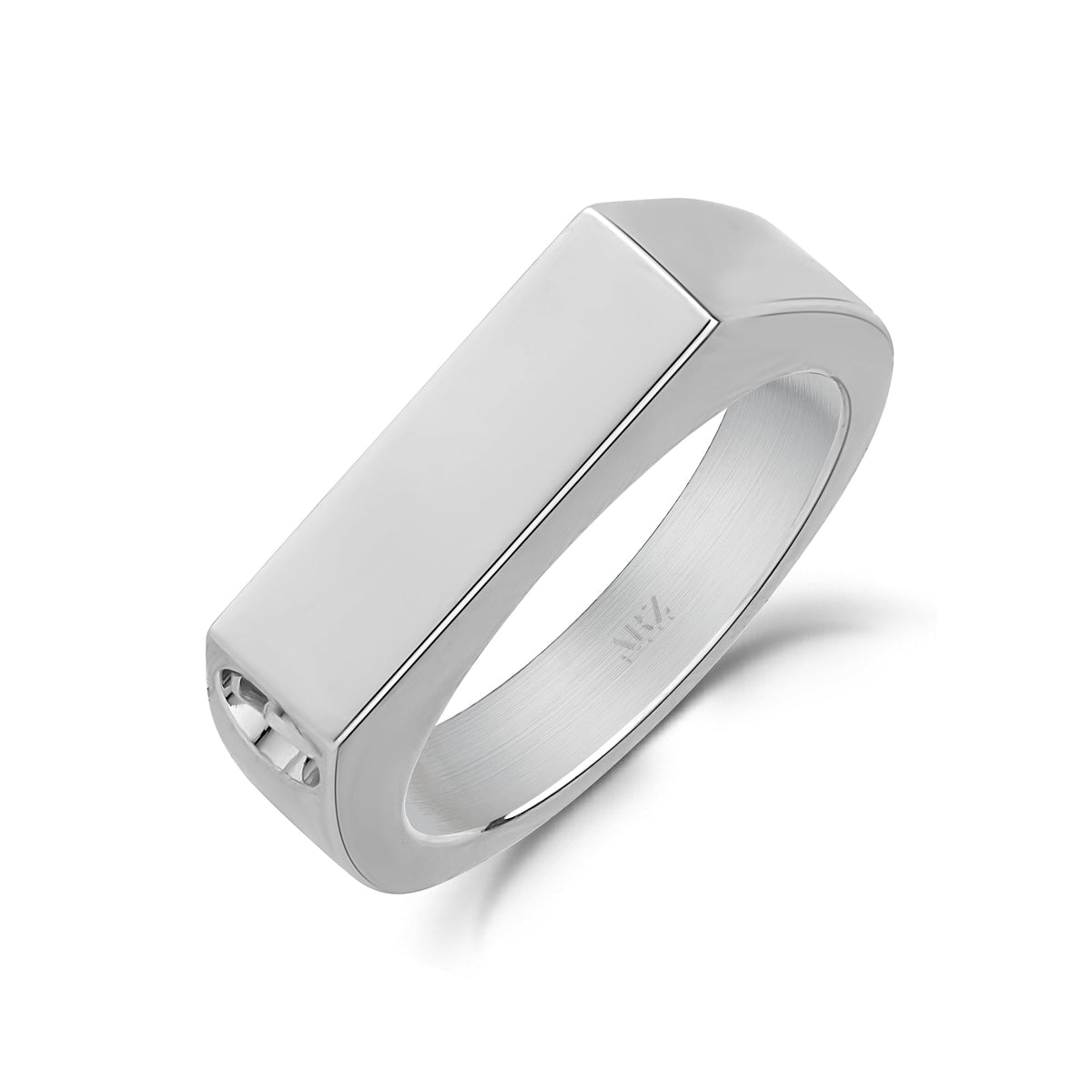 Signet Cremation Ring - Silver