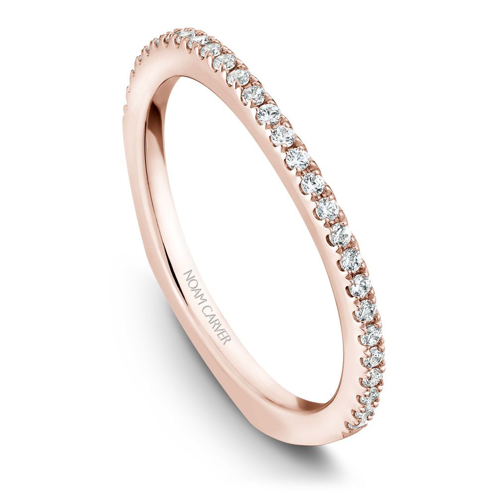 Noam Carver Matching Band B001-03 in 14K Rose Gold