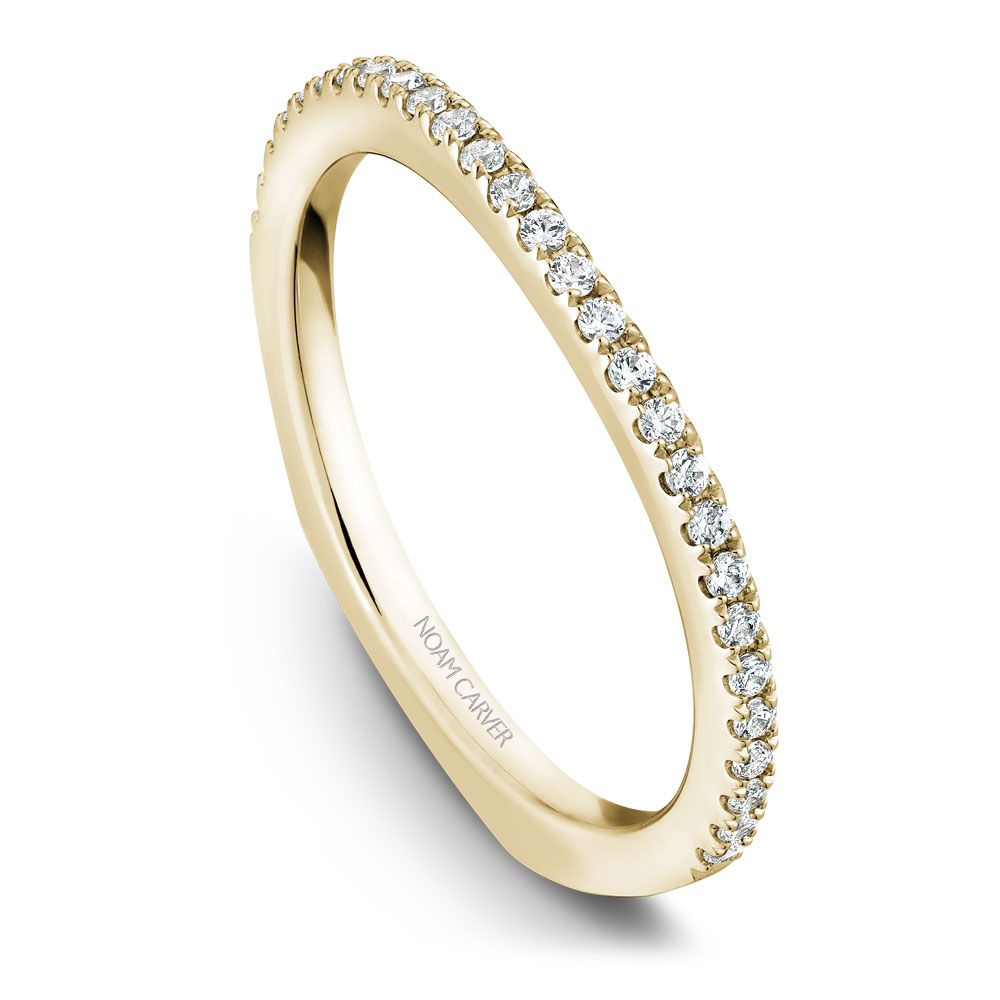 Noam Carver Matching Band B001-03 in 14K Yellow Gold