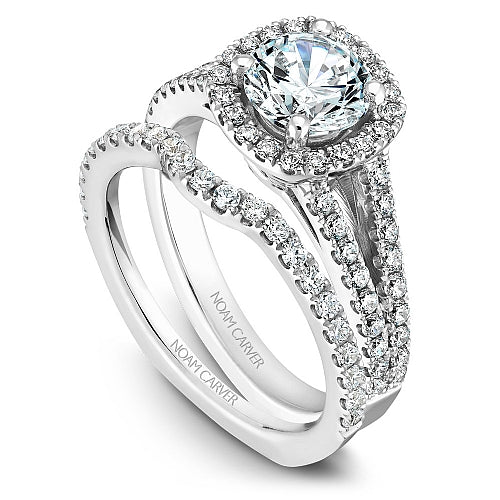 Noam Carver Engagement Ring B015-01 in 14K White Gold